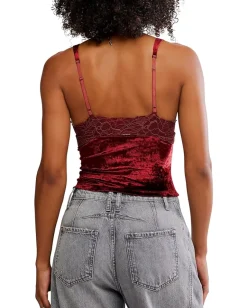 Free People Bed Of Roses Cami Garnet Grotto