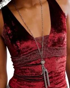 Free People Bed Of Roses Cami Garnet Grotto