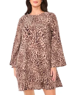 Women Vince Camuto Bell Sleeve Mini A-Line Dress