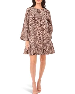 Women Vince Camuto Bell Sleeve Mini A-Line Dress