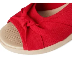 LifeStride Bell Slingbacks Fire Red Knit Fabric Outlet