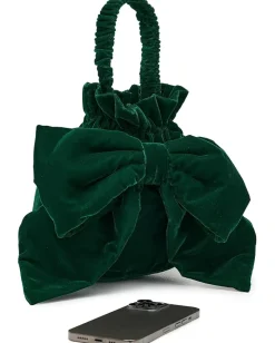Women Free People Belle Velvet Bow Bag