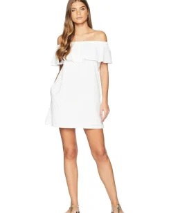 Women Lucky Brand Belle-Air Off the Shoulder Ruffle Dress Cover-Up