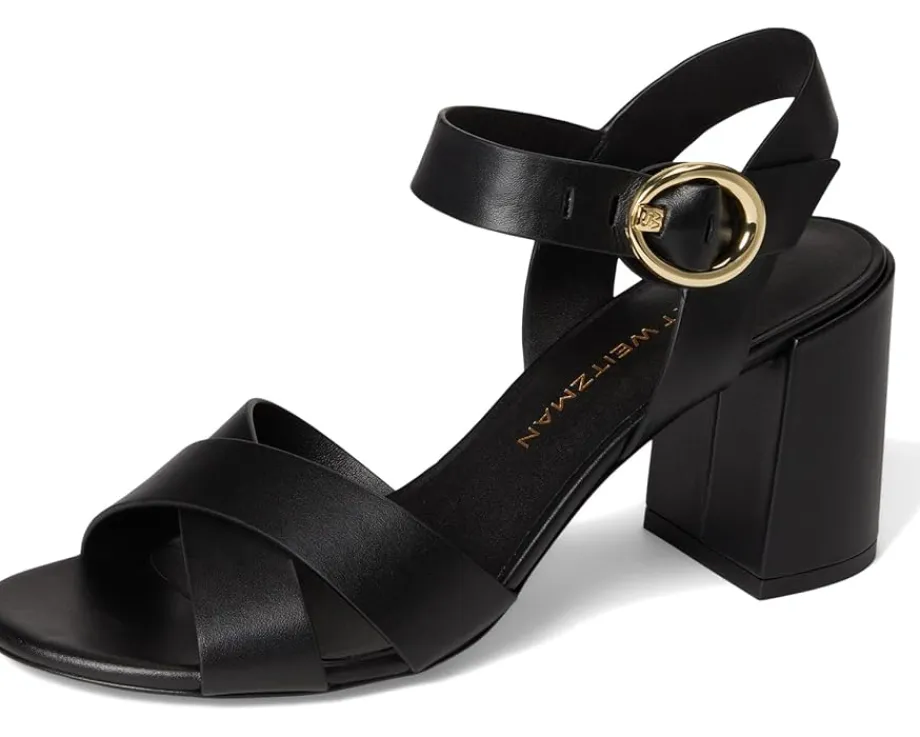 Stuart Weitzman Benni Block 75 Black Outlet