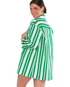Show Me Your Mumu Berman Button Down Center Court Stripe Sale