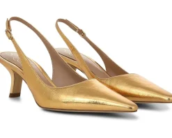 Sam Edelman Bianka Sling Medallion Gold New