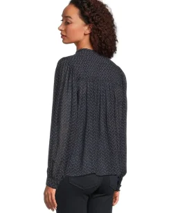 Paige Bibiana Blouse Navy Multi Clearance