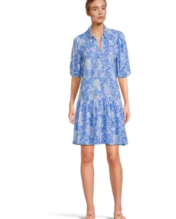 Lilly Pulitzer Bingley Dress Sunwashed Blue Citrus Crush Online