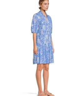 Lilly Pulitzer Bingley Dress Sunwashed Blue Citrus Crush Online