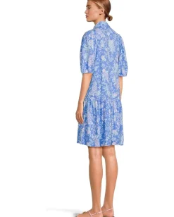 Lilly Pulitzer Bingley Dress Sunwashed Blue Citrus Crush Online