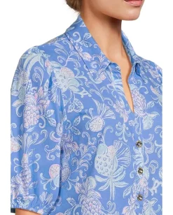 Lilly Pulitzer Bingley Dress Sunwashed Blue Citrus Crush Online