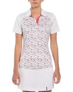Women Callaway Birdie / Eagle Printed Short Sleeve Polo
