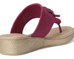 LifeStride Bloom Thongs Dusty Rose Denim Fabric Best