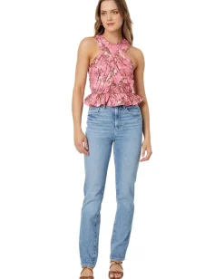 Women line and dot Bloom Top