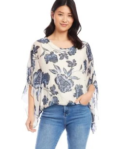 Women Karen Kane Blouson Scarf Top