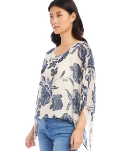 Women Karen Kane Blouson Scarf Top