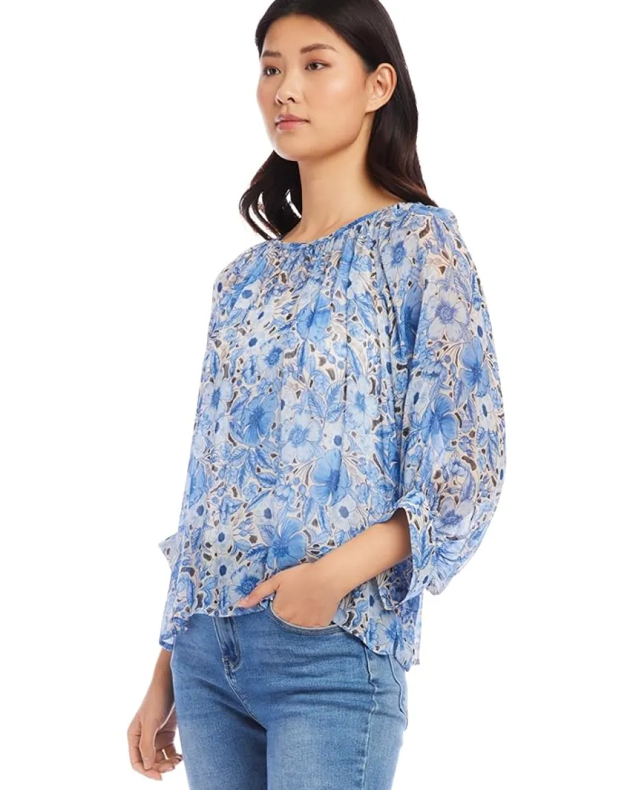 Women Karen Kane Blouson Sleeve Top