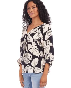 Karen Kane Blouson Sleeve Top Black Online