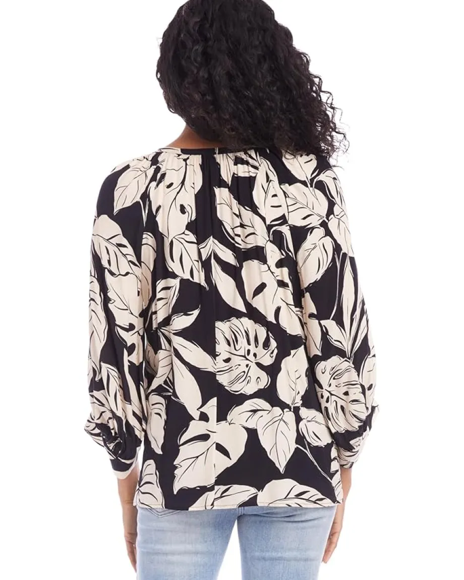 Karen Kane Blouson Sleeve Top Black Online