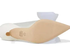 Stuart Weitzman Blushing Bow 75 Pump Cream/White Sale
