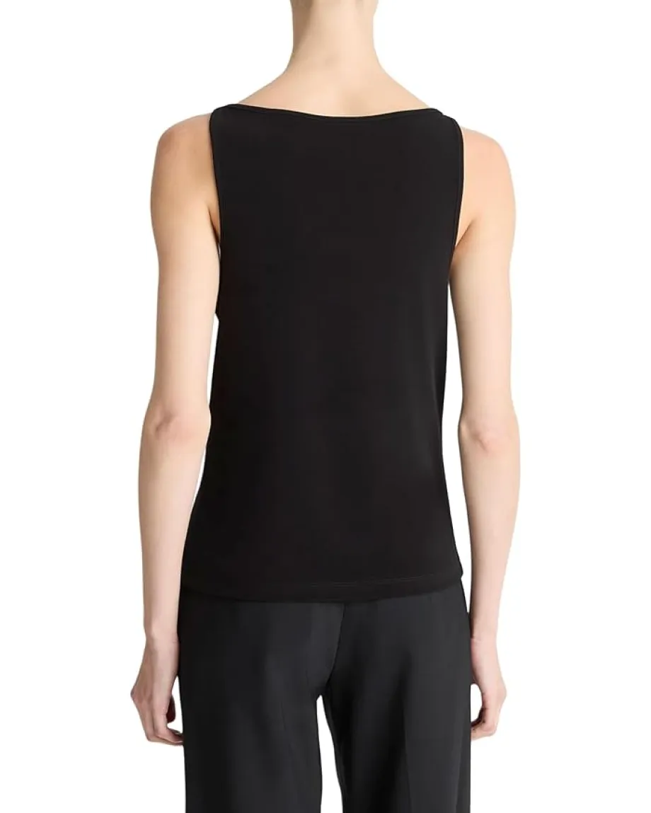 Vince Boat Neck Tank Black Online