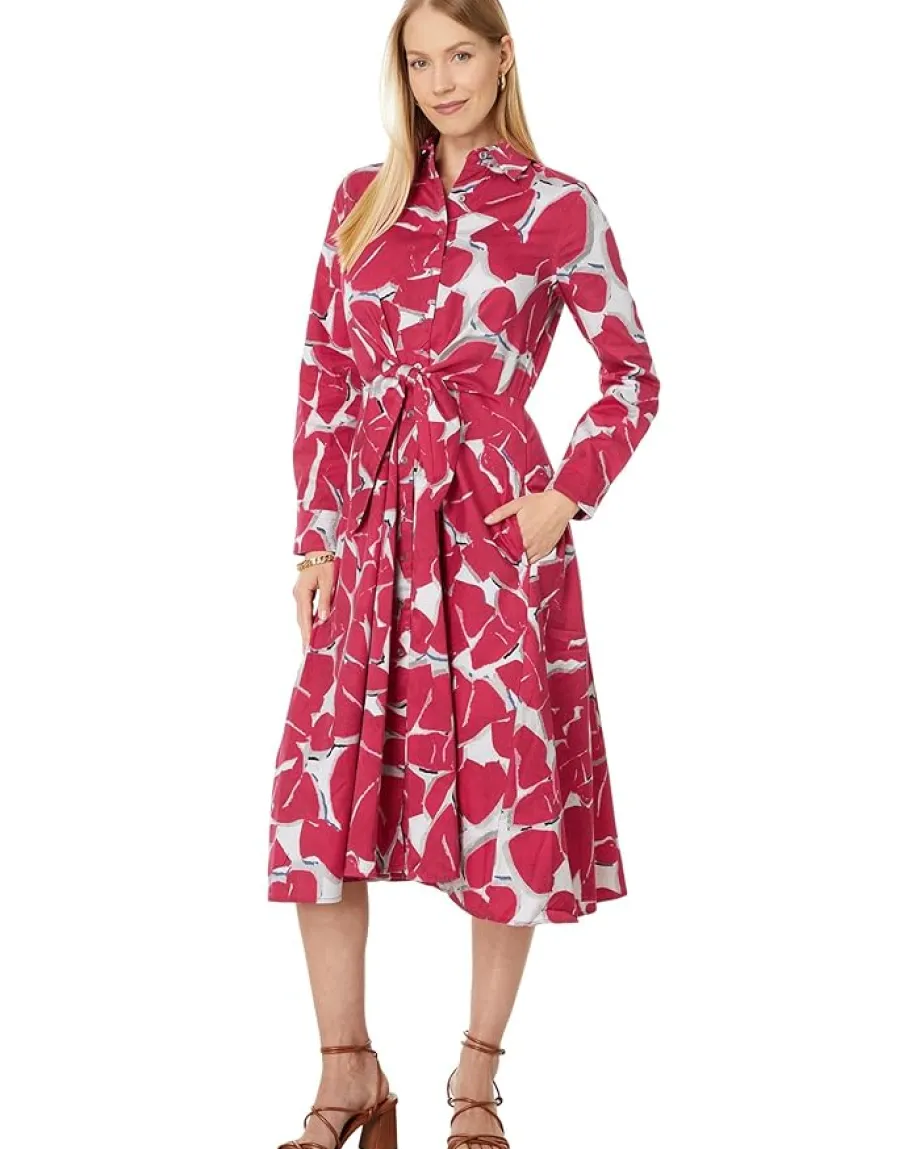 NIC+ZOE Bold Petals Jessie Dress Red Multi Sale