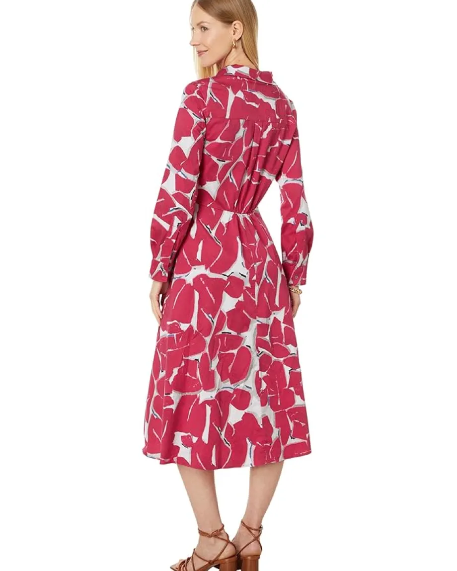 NIC+ZOE Bold Petals Jessie Dress Red Multi Sale