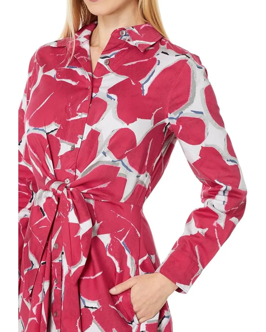 NIC+ZOE Bold Petals Jessie Dress Red Multi Sale