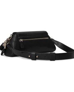 GUESS Bolena Flap Shoulder Bag Black Sale