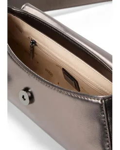 GUESS Bolena Flap Shoulder Bag Pewter Hot