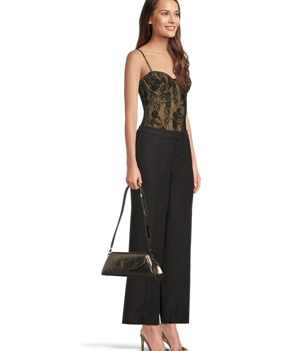 GUESS Bolena Flap Shoulder Bag Pewter Hot