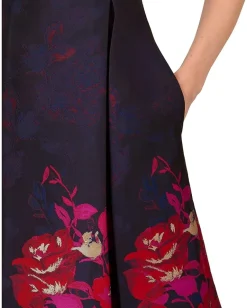 Women Adrianna Papell Border Jacquard Dress