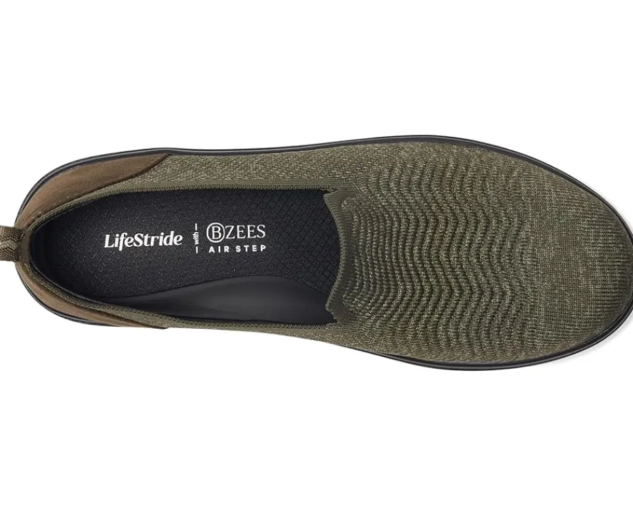 LifeStride Boulevard Slip-On Shoes Army Green/Burnt Olive Hot