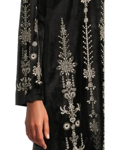 Women Johnny Was Bounce Velour Kimono Sleeve Dress - Marik