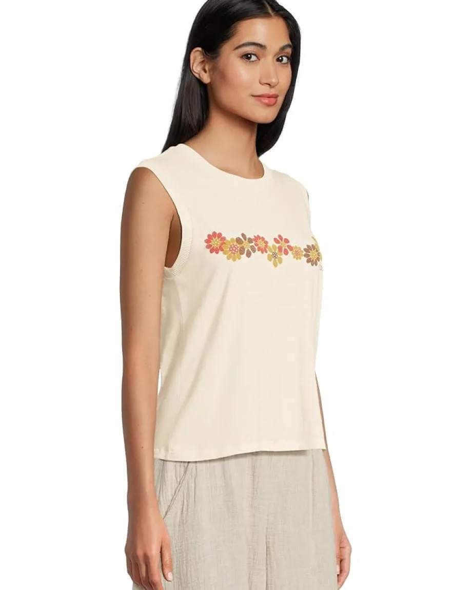 Toad&Co Boundless Jersey Tank Salt Flowers Hot