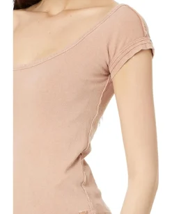 Free People Bout Time Tee Misty Mink Outlet