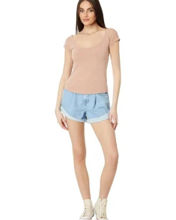 Free People Bout Time Tee Misty Mink Outlet