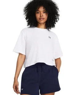 Women Under Armour Boxy Crop Logo Short Sleeve T Shirt