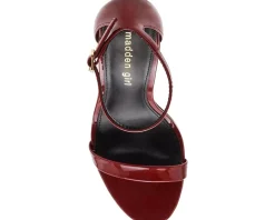 Madden Girl Brazen Dark Cherry Patent New
