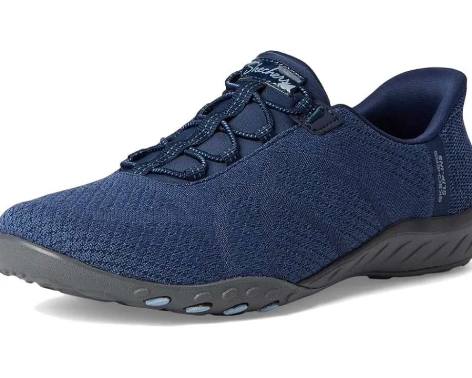 Women SKECHERS Breathe Easy - Knitty Waves Hands Free Slip-Ins