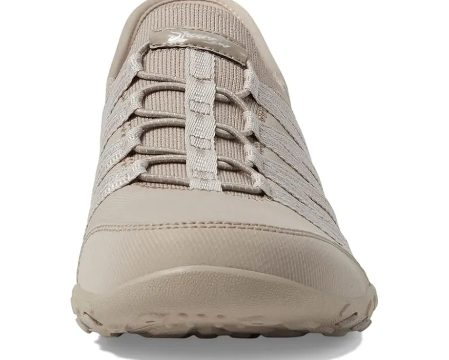 SKECHERS Breathe Easy - Roll With Me Hands Free Slip-Ins Taupe New