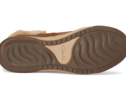 Clarks Breeze Fur Dark Tan Combi Textile