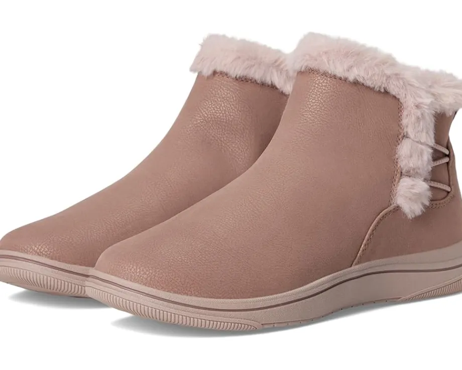 Clarks Breeze Fur Mauve Combi Textile Hot