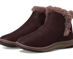 Clarks Breeze Fur Merlot Textile