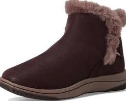 Clarks Breeze Fur Merlot Textile