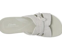 Clarks Breeze Rae Mia Off White Interest Synthetic