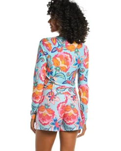 La Blanca Breezy Beauty 1/2 Zip Rashguard Multi Best