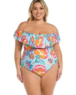 Women La Blanca Breezy Beauty Off-the-Shoulder Ruffle Mio