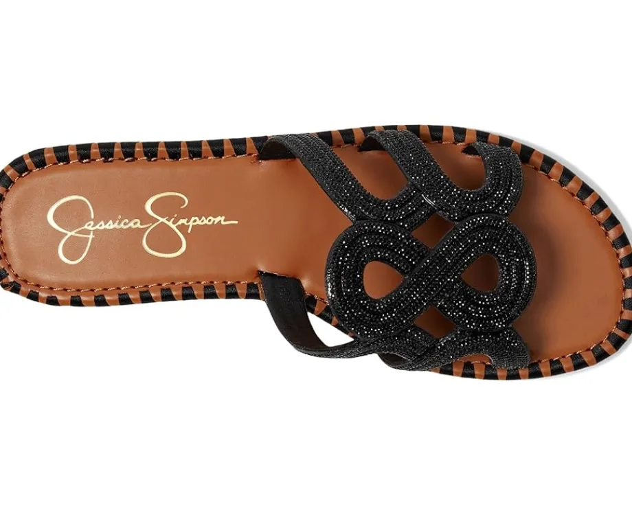 Women Jessica Simpson Bria Flat Woven Sandals