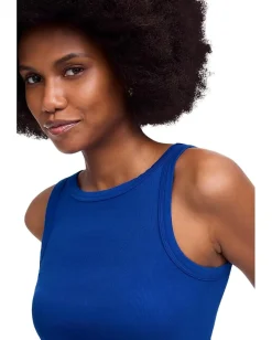 Madewell Brightside High Neck Tank Brilliant Sapphire Discount